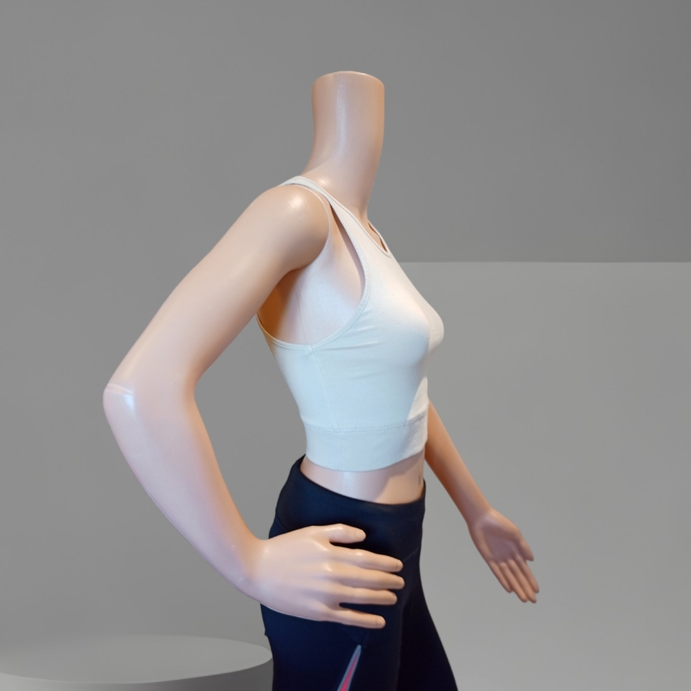 Zara Women's Beige Cropped Tank Top - Picture 5 of 16